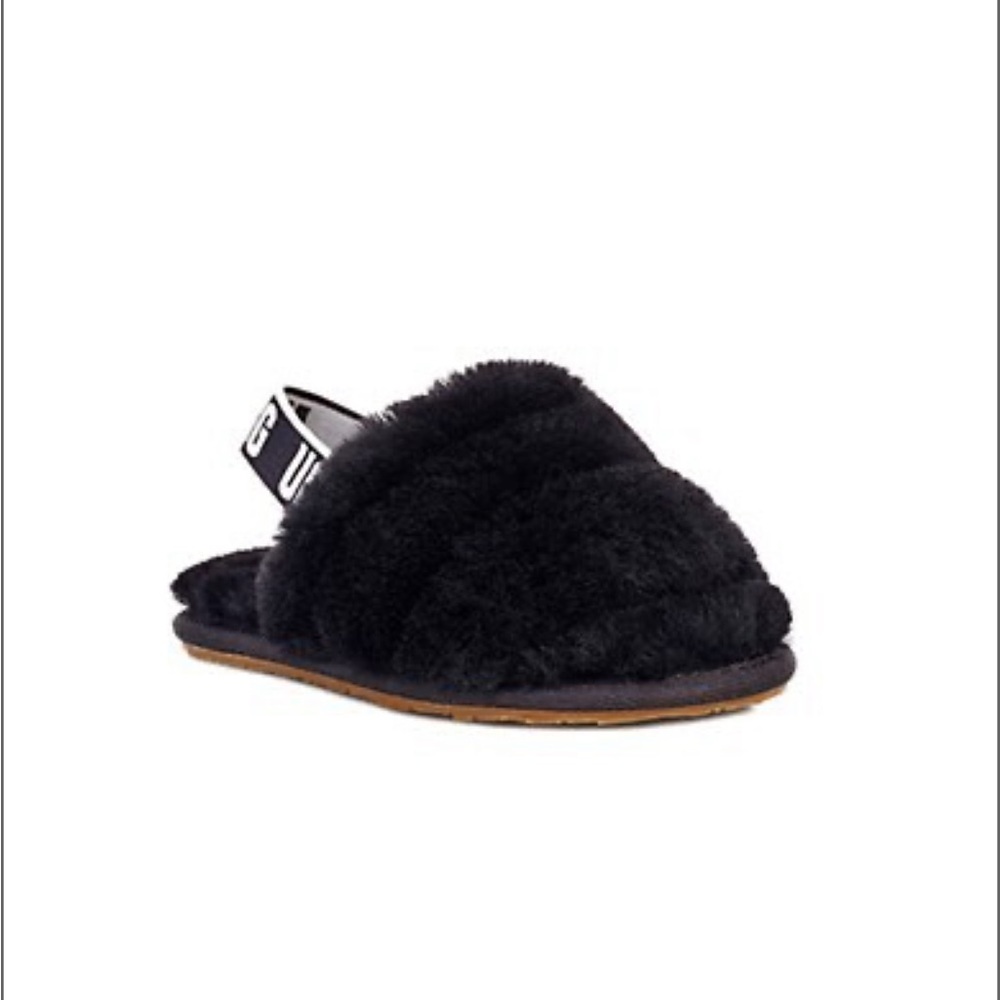 Ugg Kids Fluff Yeah Sheepskin Slingback Slippers